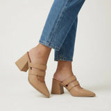 Beige Double Strap Mules – Step Into Your Power - 7