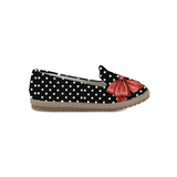 Polka Dot Red Bow Nook Espadrille