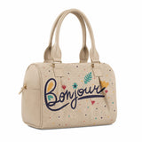 Beige Speedy Bag Bonjour