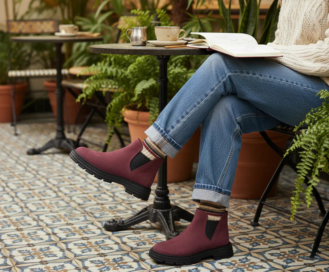 Chelsea Bootie Dark Red - 1