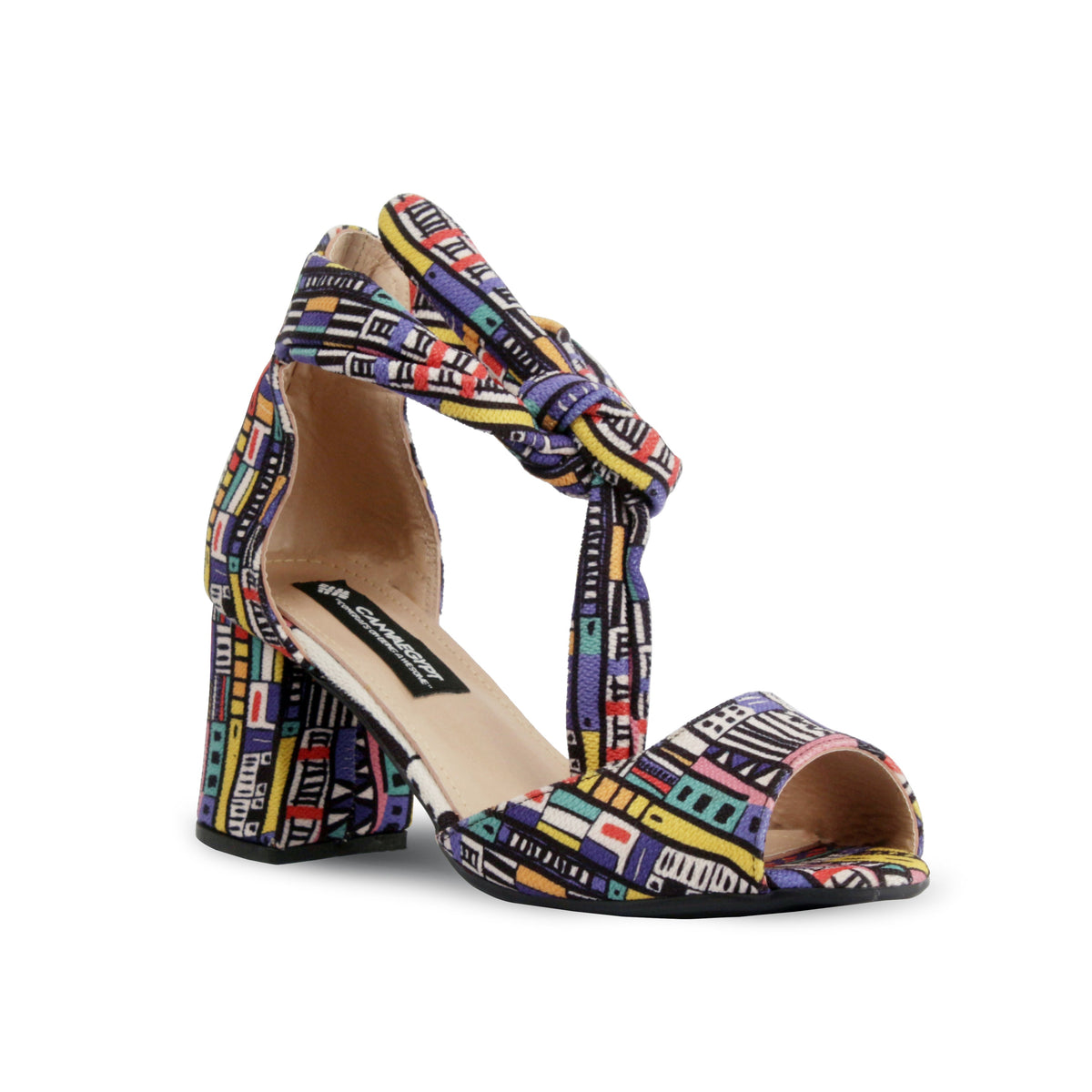 Urban Mosaic Chunky Heeled