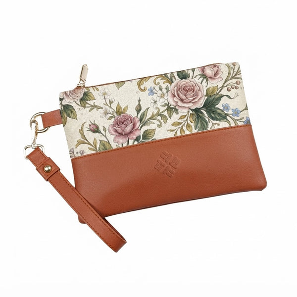 Toiletry Pouch Vintage Victorian Rose Aesthetic Botanical