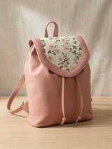 Rose City Serenade Backpack Vintage Pink Rose Shabby Chic Floral Seamless Pattern