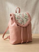 Rose City Serenade Backpack Vintage Pink Rose Shabby Chic Floral Seamless Pattern