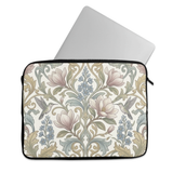 Laptop Sleeve Aesthetic Vintage Floral Hummingbird Art Nouveau