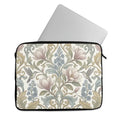 Laptop Sleeve Aesthetic Vintage Floral Hummingbird Art Nouveau