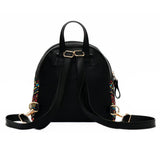 Black Mini Backpack Pink Clouds