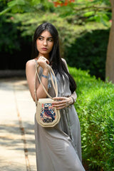 Beige Polygon Crossbags Owl - CANVAEGYPT