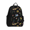 Black Mixed Backpack Flowers and birds