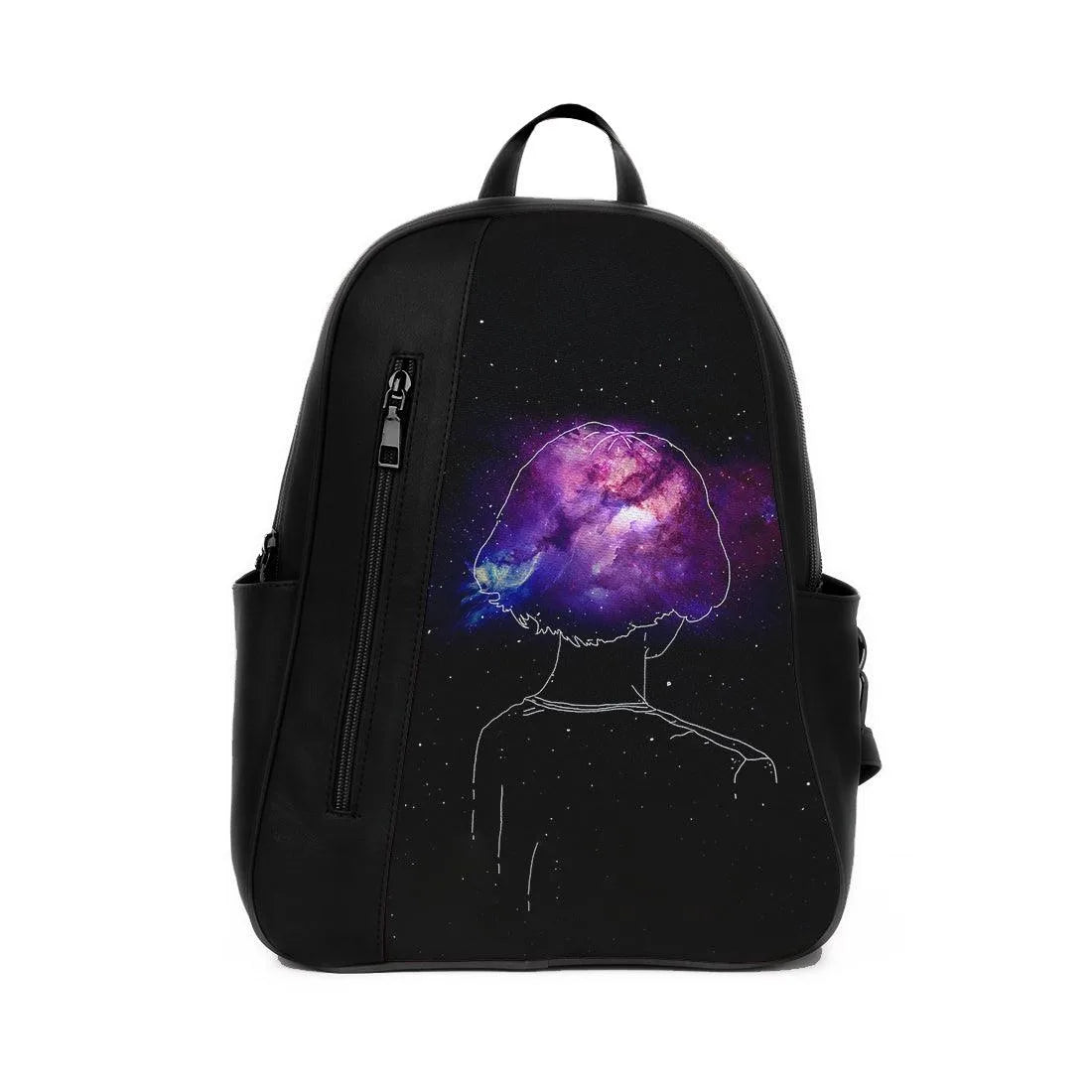 Black Mixed Backpack Lonely – شنطة ظهر خروج، من ورا – ECADRA