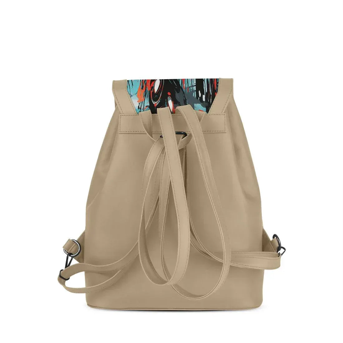 Beige City Serenade Backpack Cerulean Dreams - CANVAEGYPT