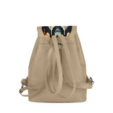 Beige City Serenade Backpack Teal Tribal Symmetry - CANVAEGYPT