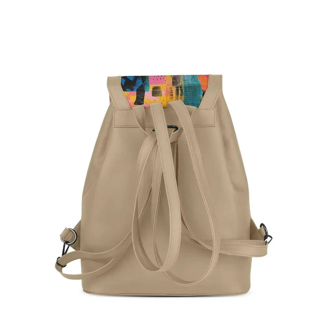 Beige City Serenade Backpack Vibrant Mosaic - CANVAEGYPT