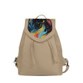 Beige City Serenade Backpack Ethereal Abstract
