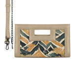 Beige City Sleek Clutch Ikat - 2