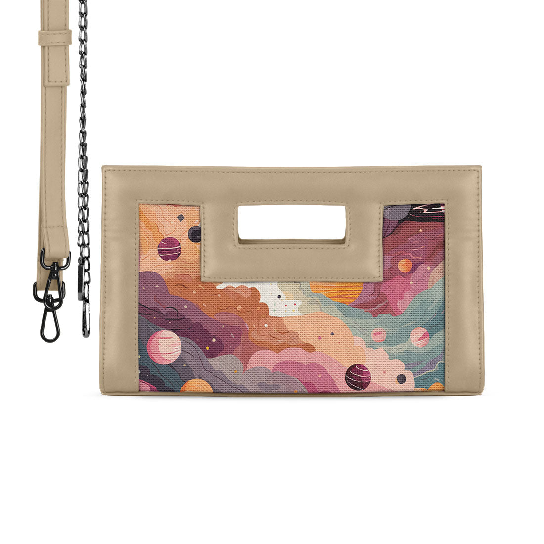 Beige City Sleek Clutch Cosmic Dreams - 2