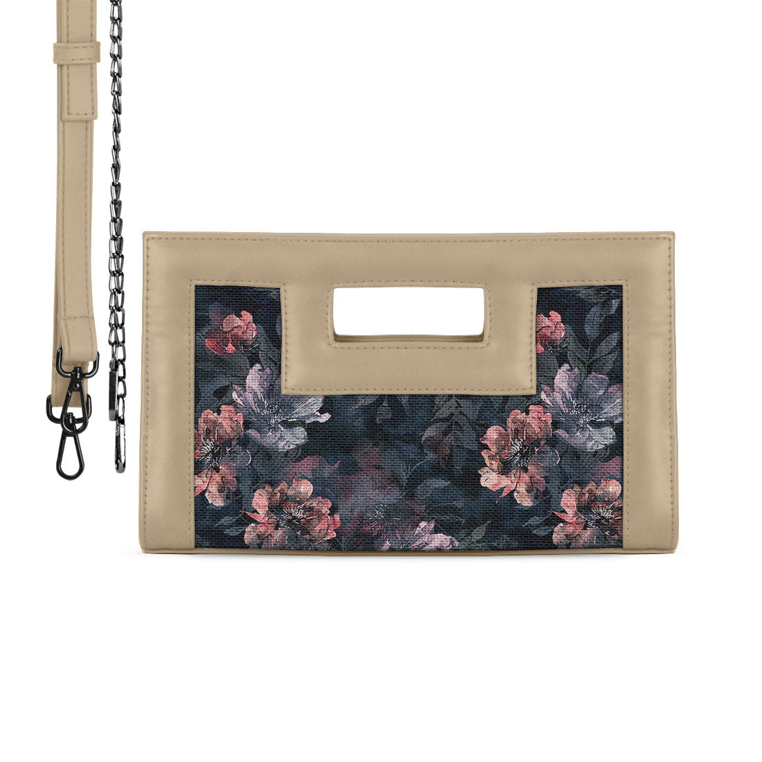 Beige City Sleek Clutch Cosmic Dark Pattern - 2