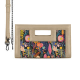 Beige City Sleek Clutch Midnight Floralscape - 2