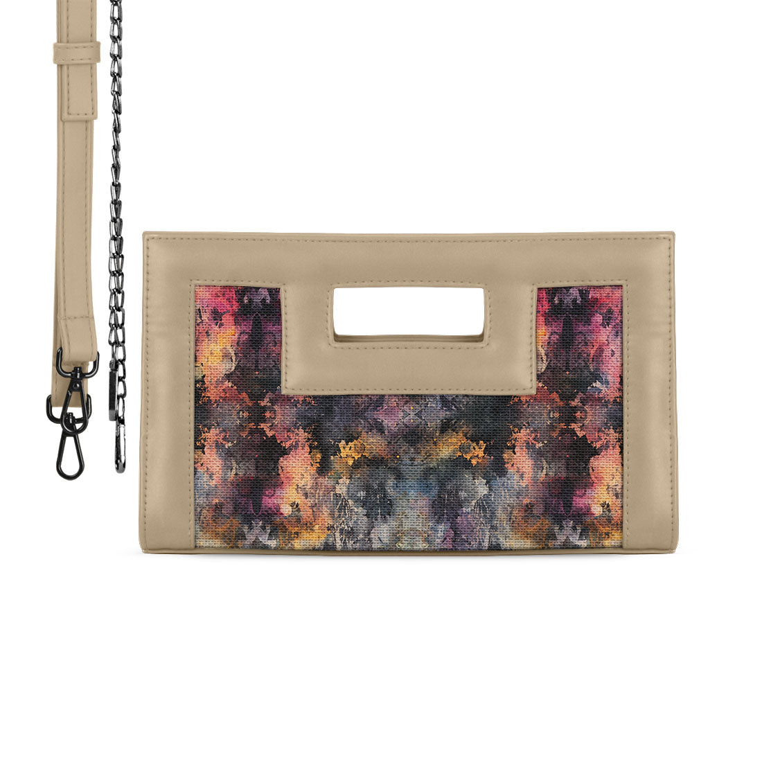 Beige City Sleek Clutch Mixella - 2