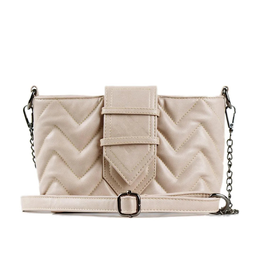 Beige Fleming Clutch - CANVAEGYPT