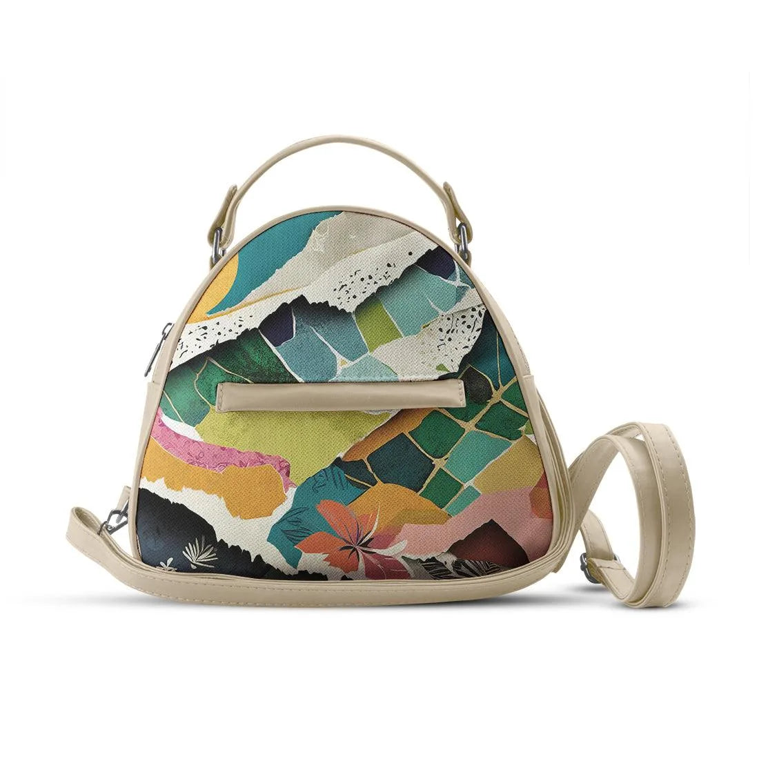 Beige Mini Voyage Backpack Cutted - CANVAEGYPT