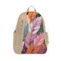Beige Mixed Backpack Mixed Leaves