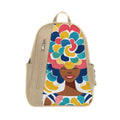 Beige Mixed Backpack Pretty Lady
