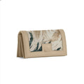 Beige Botanical Sleek Elegance Fold Wallet