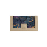 Beige Sleek Elegance Fold Wallet with Ethereal Watercolor Waves - 2