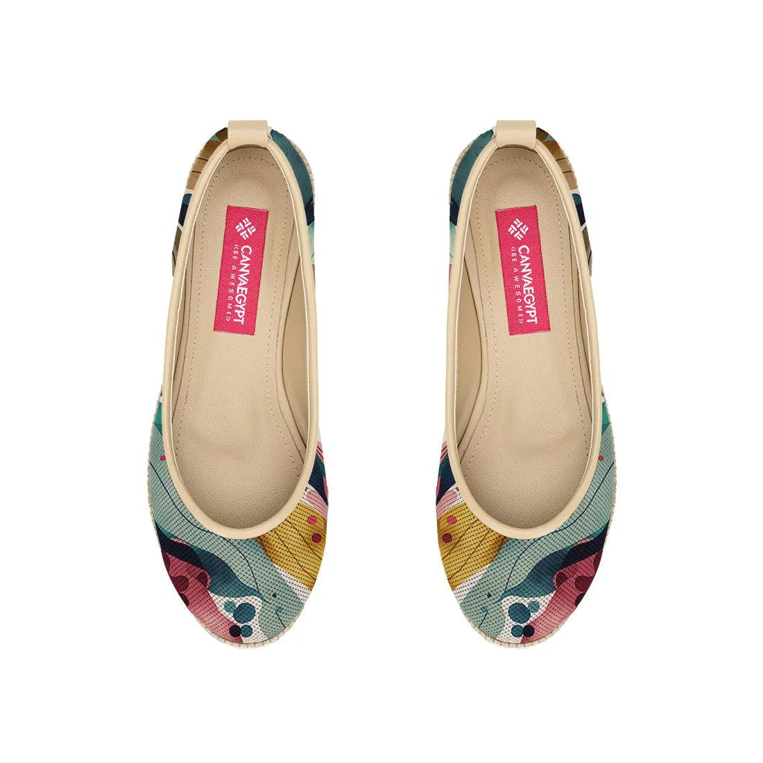 Beige Voyage Round Toe Color Flow