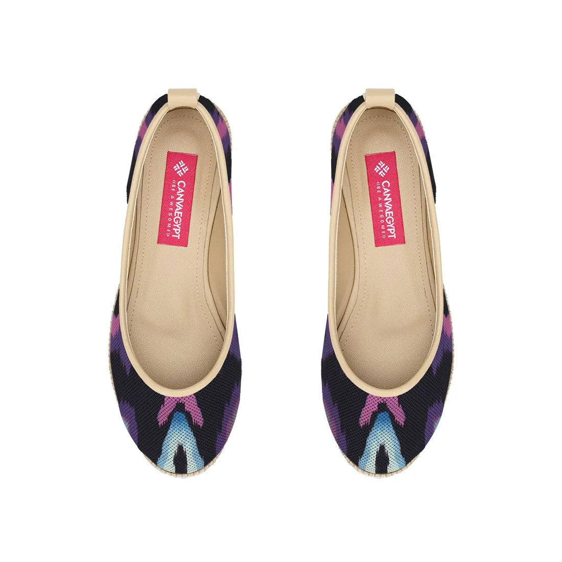 Beige Voyage Round Toe Faded - CANVAEGYPT