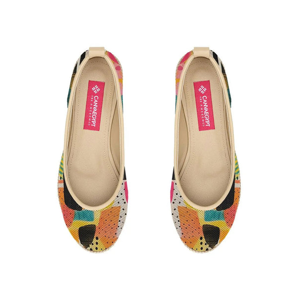 Beige Voyage Round Toe Paint - CANVAEGYPT