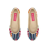 Beige Voyage Round Toe Stipples - CANVAEGYPT