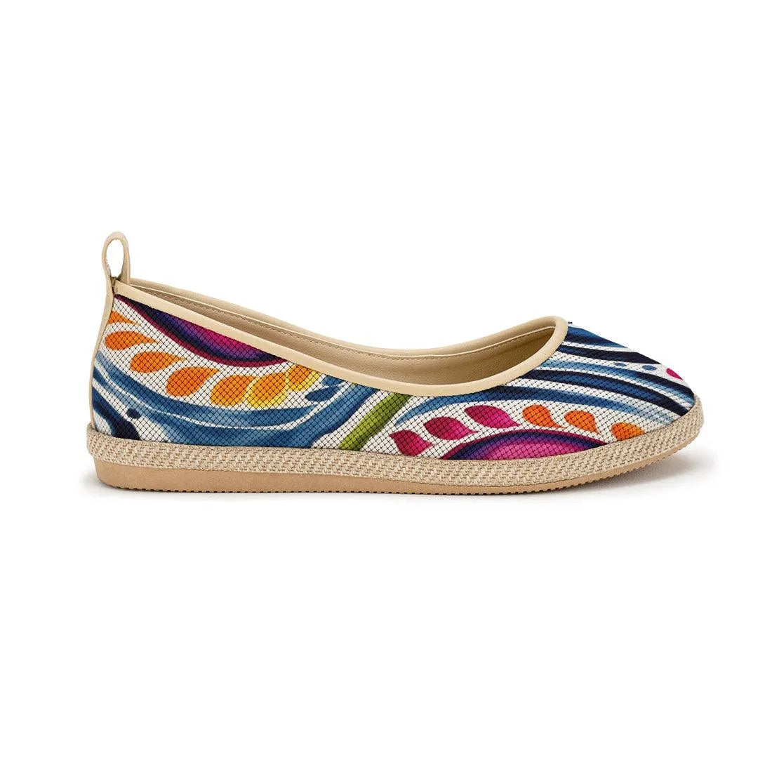 Beige Voyage Round Toe Stipples - CANVAEGYPT