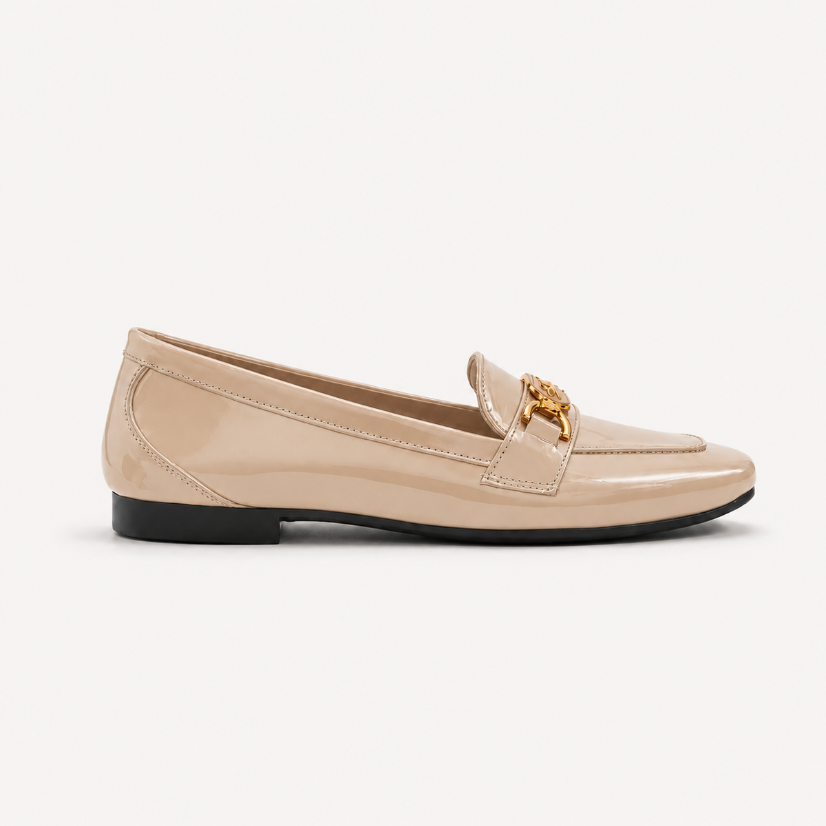 Beige Chain Loafers – Step Into Your Power - 2 | ECADRA