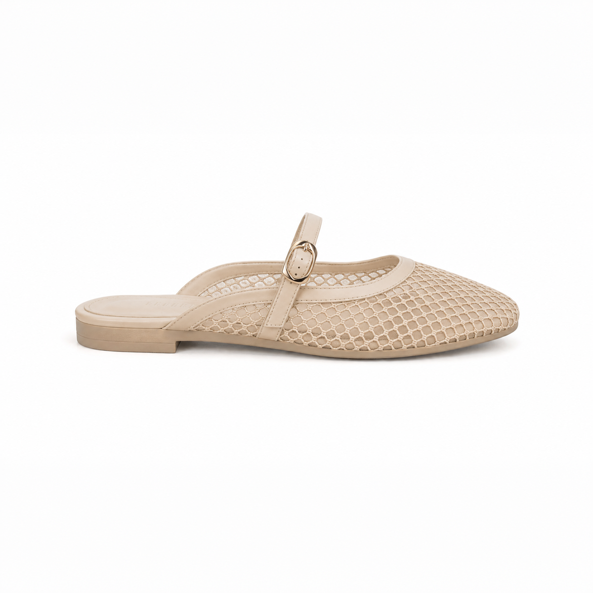 Beige Trellis Mule | ECADRA