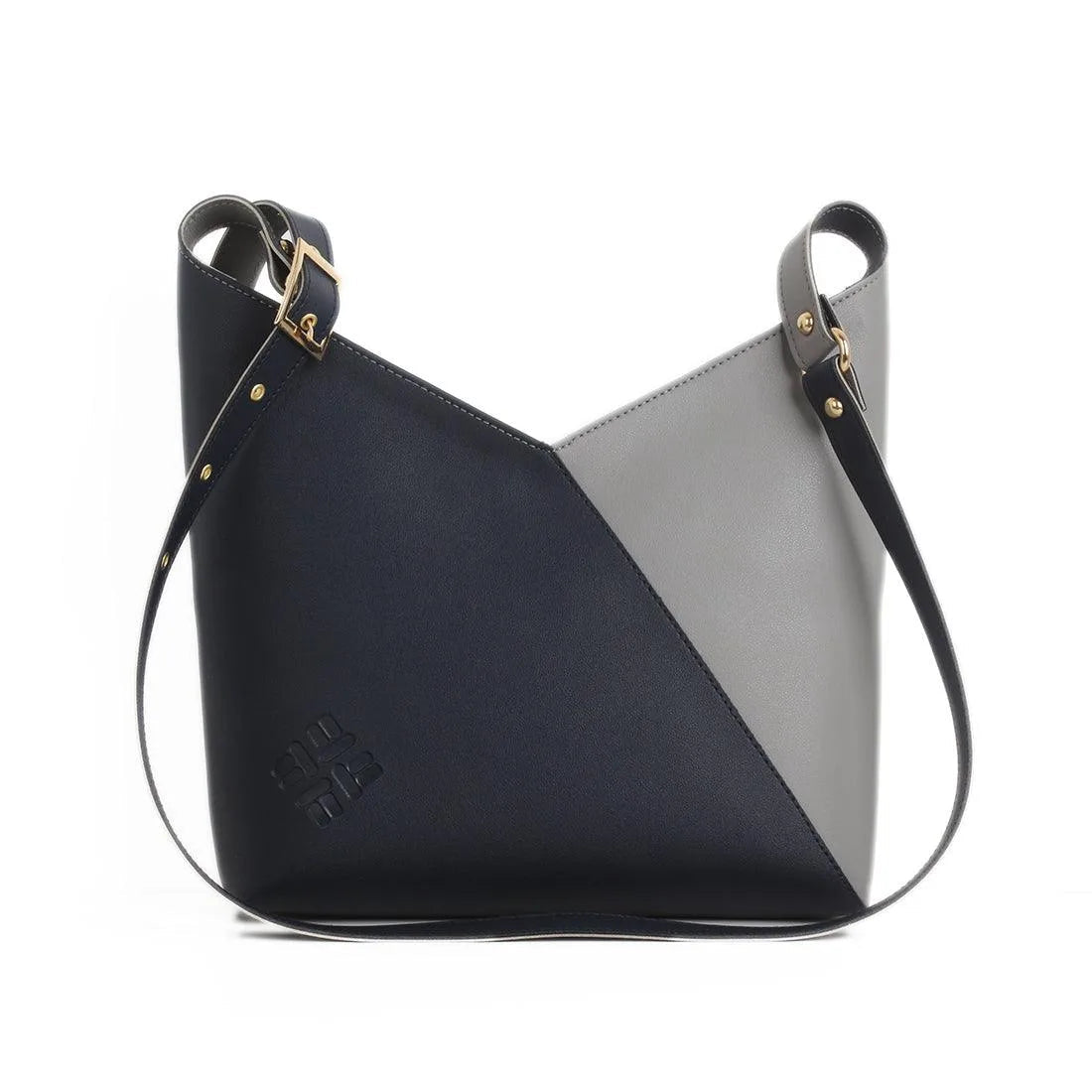 Bicolor Triangles Bags DB with Grey