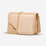 Biege Chain Crossbody Bag – Twist & Go - 2 Chain Crossbody Bag – Twist & Go | ECADRA