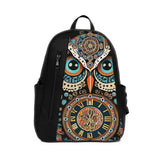 Black Mixed Backpack Clock Owl