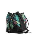 Black Bucket Bags Leaf