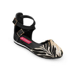 Black Chunky Sandal Short Leaf - 1