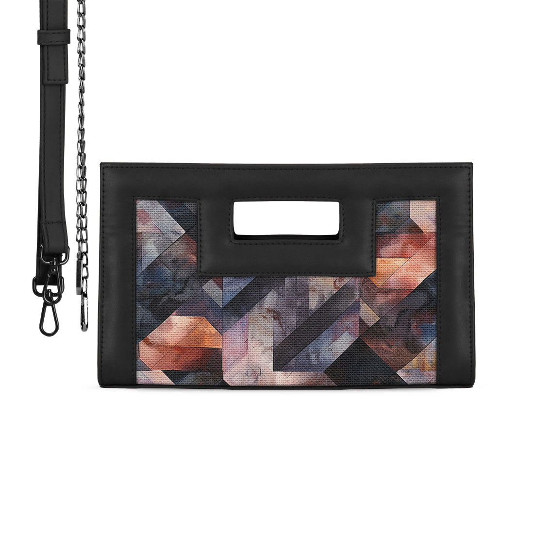 Black City Sleek Clutch Rectangles - 2