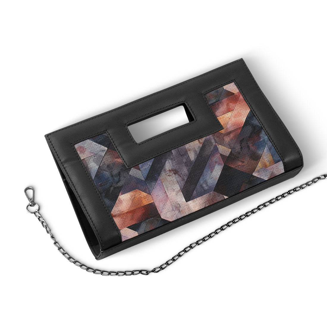 Black City Sleek Clutch Rectangles - 1