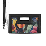 Black City Sleek Clutch Watercolor Wavy - 2