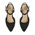 Black Closed Strap Sandal