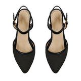 Black Closed Strap Sandal - 1