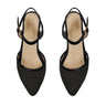 Black Closed Strap Sandal