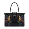 Black Double Handle colorful leafs