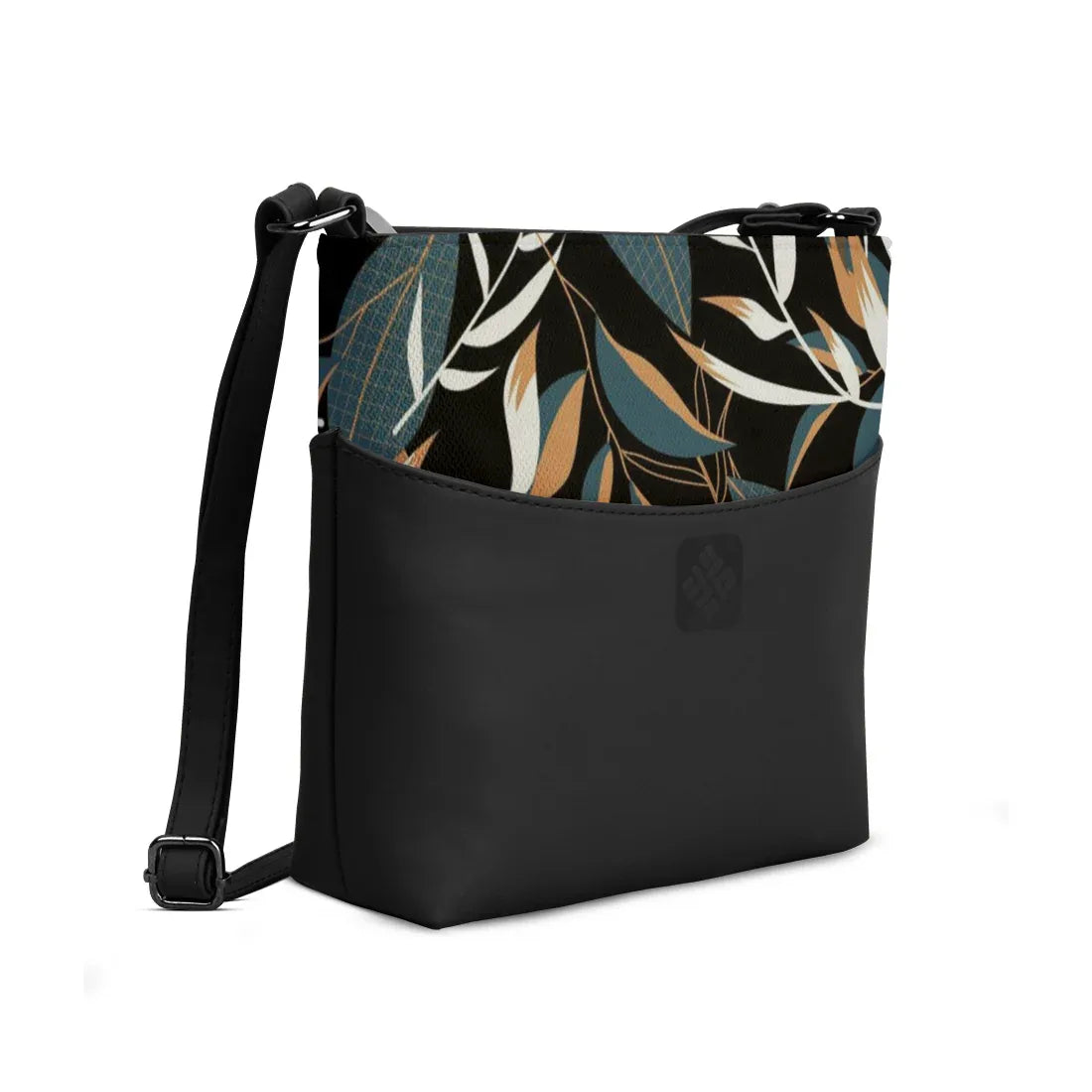 Chic Essentials Crossbody Black Leaves - 2