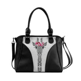 Black Ladies Handbag Giraffe Queen - 1